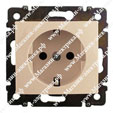 Нажмите для увеличения Valena беж. Розетка с ЗК 16А нем. стд. (774320)