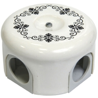 Нажмите для увеличения Ретро коробка Lindas, черный узор, 90 мм