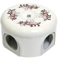 Нажмите для увеличения Ретро коробка Lindas, коричневый узор, 90 мм