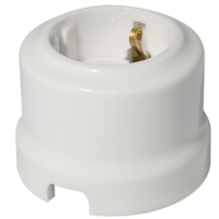 Нажмите для увеличения Ретро розетка Lindas, цвет белая