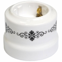 Нажмите для увеличения Ретро розетка Lindas, черный узор