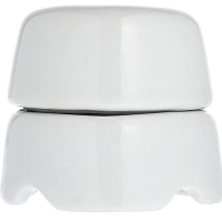 Нажмите для увеличения Ретро коробка распределительная, фарфоровая, Salvador BOX1WT, D60 мм, белая