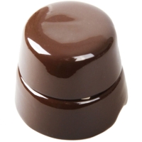 Нажмите для увеличения Ретро коробка распределительная, фарфоровая, Salvador BOX1BR, D60 мм, коричневая