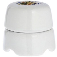 Нажмите для увеличения Ретро коробка распределительная, фарфоровая, Salvador BOX2RM, D85 мм, ромашка