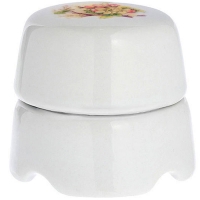 Нажмите для увеличения Ретро коробка распределительная, фарфоровая, Salvador BOX2AP, D85 мм, яблоня