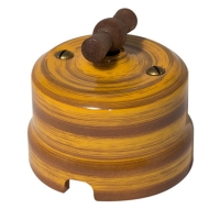 Нажмите для увеличения Ретро выключатель одноклавишный проходной Lindas, цвет бамбук