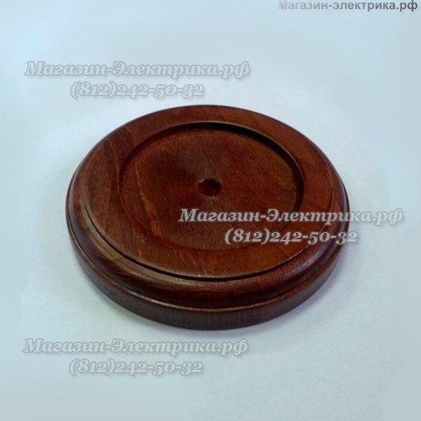 Рамка "Гусевъ" Деревянная круглая, одноместная.  