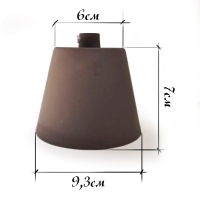 Нажмите для увеличения Балдахин для подвеса светильника пластиковый. Цвет: коричневый