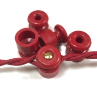 Нажмите для увеличения Изолятор пластиковый с фаской для самореза серии Царский Стиль о/у D20хH24, цвет Красный