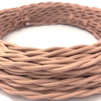 Нажмите для увеличения Провод декор. Витой 2х1,5 Царский Стиль RS-11-68, Карамельный