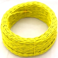 Нажмите для увеличения Ретро провод витой 3х0,75 Царский Стиль RS-32-52 Жёлтый матовый