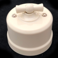 Нажмите для увеличения Выключатель пластик двухклавишный, о/у серии Дежавю RS 77727-04, цвет Слоновая кость